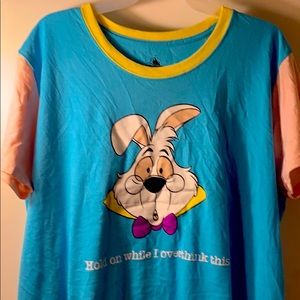 Alice wonderland Disney rabbit women’s graphic T